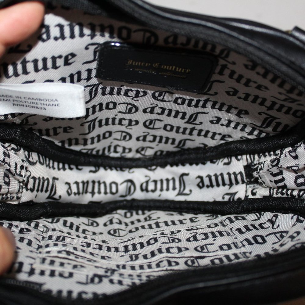 NEW JUICY COUTURE CHANGE OF HEART CROSSBODY BAG PURSE BLACK - Picture 5 of 5